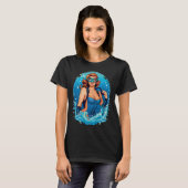 grafisch ontwerp Vrouw duiker T-shirt (Voorkant volledig)