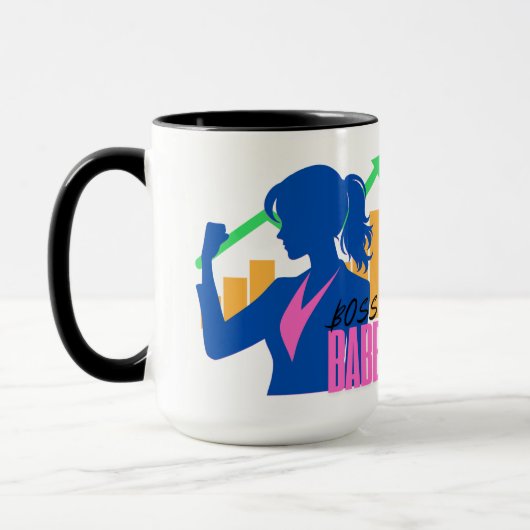 Grafisch ontwerp vrouwelijke leider mok (Links)