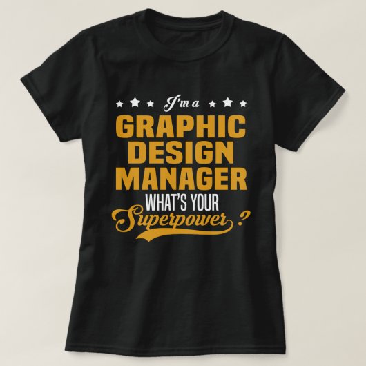 Grafisch ontwerpbeheer t-shirt (Design voorkant)