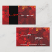 Grafisch ontwerper cirkelt op maat gemaakt visitek visitekaartje (Voorkant / Achterkant)