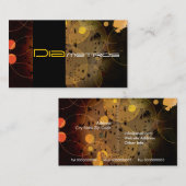 Grafisch ontwerper cirkelt op maat gemaakt visitek visitekaartje (Voorkant / Achterkant)