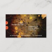 Grafisch ontwerper cirkelt op maat gemaakt visitek visitekaartje (Achterkant)