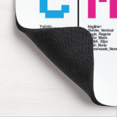 Grafisch Ontwerper CMYK Inkt Print Muismat (Hoek)
