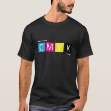 Grafisch Ontwerper CMYK Pre-Press Kleuren T-Shirt