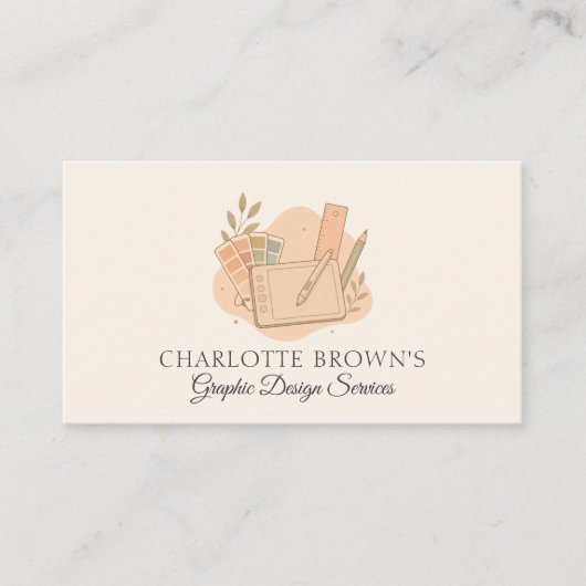 Grafisch Ontwerper Creatieve Branding Visitekaartje (Voorkant)