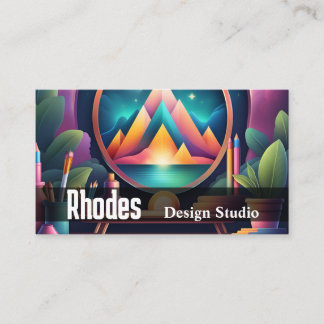 Grafisch Ontwerper Designstudio Sociale Media Kuns Visitekaartje
