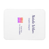 grafisch ontwerper naam scan QR-code details profe Magneet (Horizontaal)