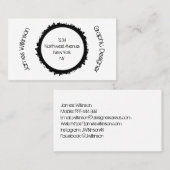 Grafisch ontwerper of artistiek visitekaartje (Voorkant / Achterkant)