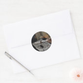 Grafisch ontwerper ronde sticker (Envelop)