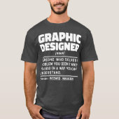 Grafisch ontwerper zelfstandig naamwoord Professio T-shirt (Voorkant)