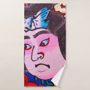 Grafisch op de Japanse Traditionele Kiteart,kite,s Badhanddoek