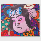 Grafisch op de Japanse Traditionele Kiteart,kite,s Cadeaupapier (Vlak)