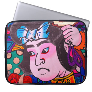 Grafisch op de Japanse Traditionele Kiteart,kite,s Laptop Sleeve