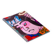 Grafisch op de Japanse Traditionele Kiteart,kite,s Notitieboek (Rechterzijde)