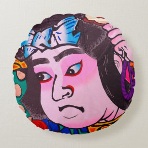 Grafisch op de Japanse Traditionele Kiteart,kite,s Rond Kussen