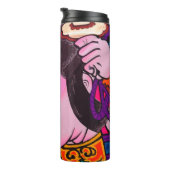 Grafisch op de Japanse Traditionele Kiteart,kite,s Thermosbeker (Geroteerd rechts)