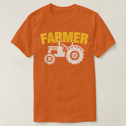 Grafisch overzicht van de trekker van de Tractor v T-shirt (Design voorkant)