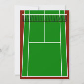 Grafisch overzicht van Tennis Court Layout Kaart (Achterkant)