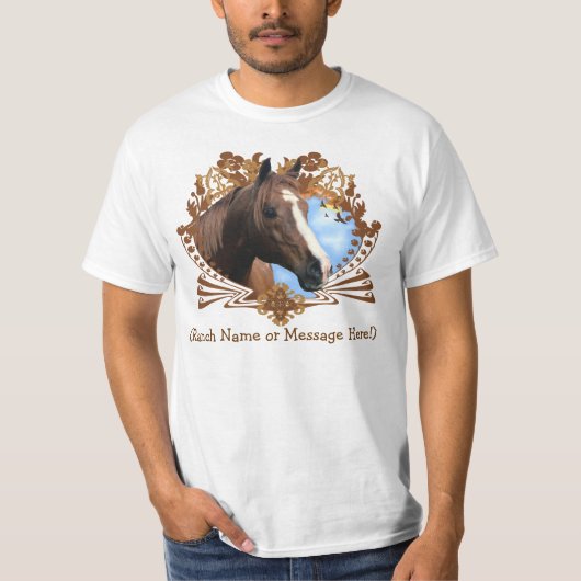  grafisch paard t-shirt (Voorkant)