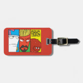 Grafisch paneel van het Karakter van de Drijvende Bagagelabel (Voorkant horizontaal)