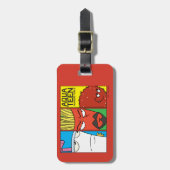 Grafisch paneel van het Karakter van de Drijvende Bagagelabel (Voorkant verticaal)