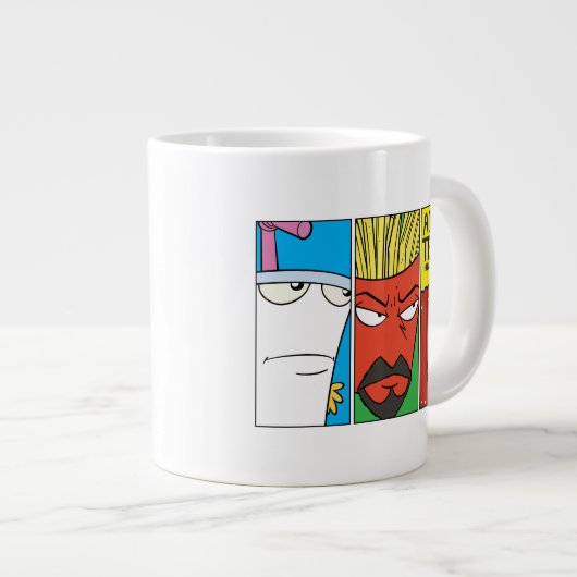 Grafisch paneel van het Karakter van de Drijvende  Grote Koffiekop (Voorkant rechts)