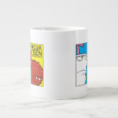 Grafisch paneel van het Karakter van de Drijvende  Grote Koffiekop (Voorkant)