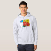 Grafisch paneel van het Karakter van de Drijvende  Hoodie (Voorkant volledig)