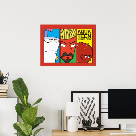 Grafisch paneel van het Karakter van de Drijvende  Poster (Thuiskantoor)