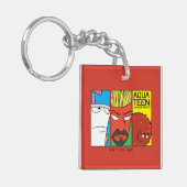 Grafisch paneel van het Karakter van de Drijvende  Sleutelhanger (Voorkant Links)