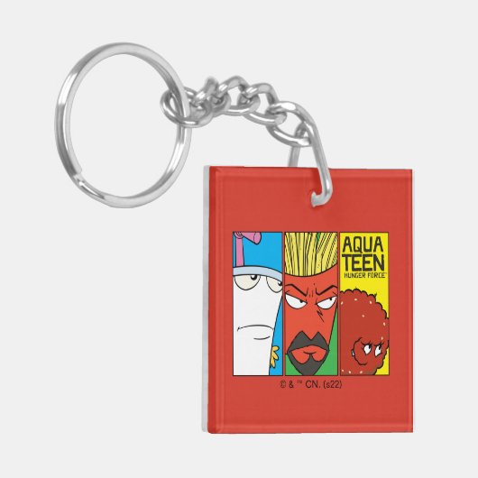 Grafisch paneel van het Karakter van de Drijvende  Sleutelhanger (Voorkant Links)