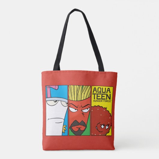 Grafisch paneel van het Karakter van de Drijvende Tote Bag (Achterkant)