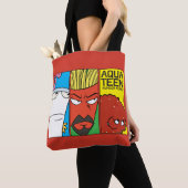 Grafisch paneel van het Karakter van de Drijvende Tote Bag (Dichtbij)
