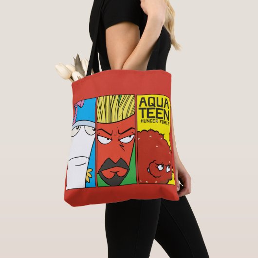 Grafisch paneel van het Karakter van de Drijvende  Tote Bag (Dichtbij)