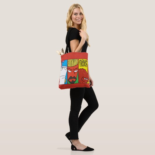 Grafisch paneel van het Karakter van de Drijvende Tote Bag (Op model)