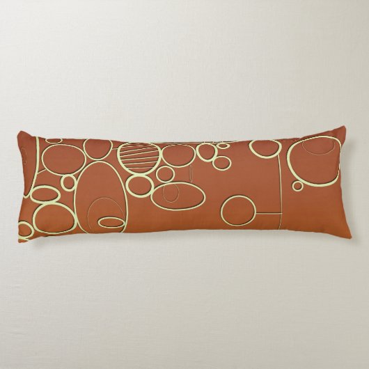 Grafisch patroon lichaamskussen (Achterkant)