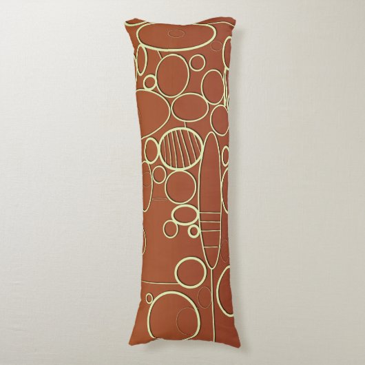 Grafisch patroon lichaamskussen (Voorkant Verticaal)