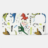 grafisch patroon van vreemde dinosaurussen Case-Mate iPhone case (Achterkant (horizontaal))