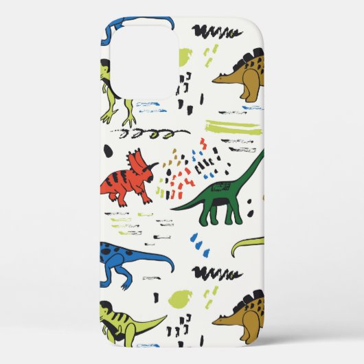 grafisch patroon van vreemde dinosaurussen Case-Mate iPhone case (Achterkant)