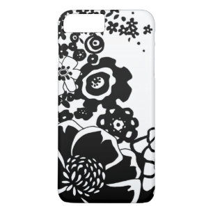 Grafisch patroon zwart-wit van Floral Garden Case-Mate iPhone Case
