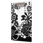 Grafisch patroon zwart-wit van Floral Garden Klembord (Links)