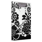 Grafisch patroon zwart-wit van Floral Garden Klembord (Rechts)