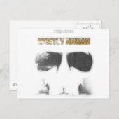 Grafisch potlood: Meestal menselijk Briefkaart (Voorkant / Achterkant)