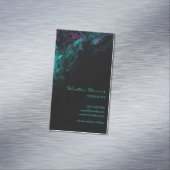 Grafisch professionele zwarte artiest magnetisch visitekaartje (Voorbeeld)