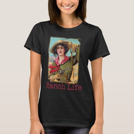 Grafisch Ranch Life T-shirt (Voorkant)