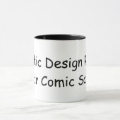 Grafisch Rebel van het Ontwerp voor Comic Sans Mok (Midden)