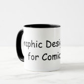 Grafisch Rebel van het Ontwerp voor Comic Sans Mok (Voorkant links)