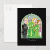 Grafisch Rick en Morty Family Briefkaart (Voorkant / Achterkant)