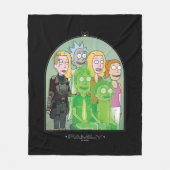 Grafisch Rick en Morty Family Fleece Deken (Voorkant)