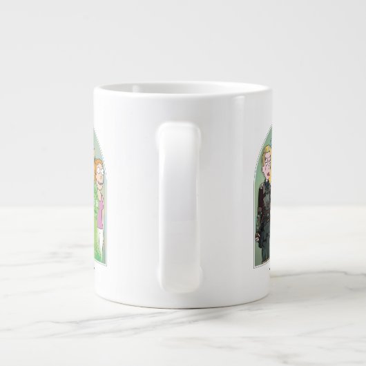 Grafisch Rick en Morty Family Grote Koffiekop (Achterkant)